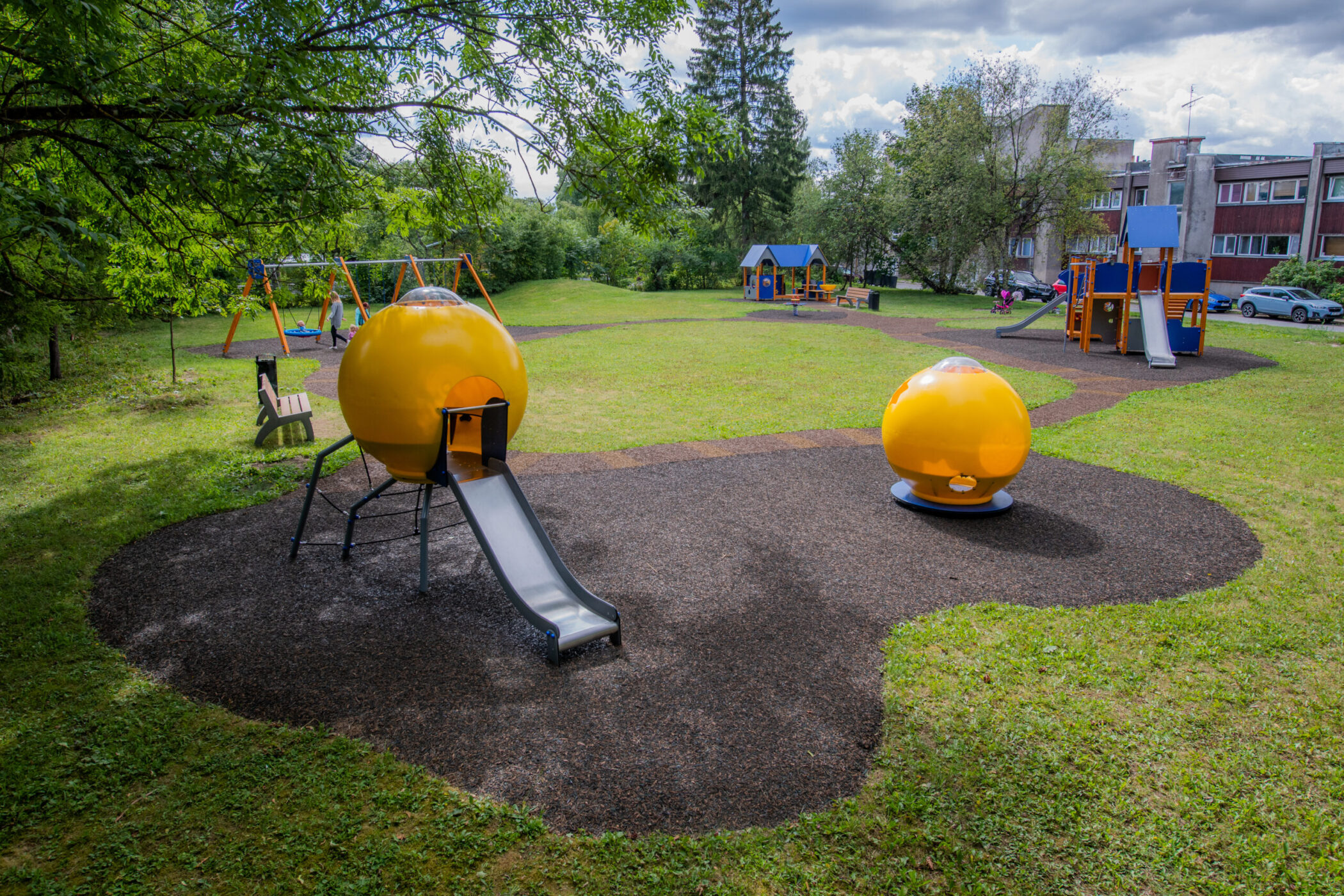 Playground in Kaiu, Estonia